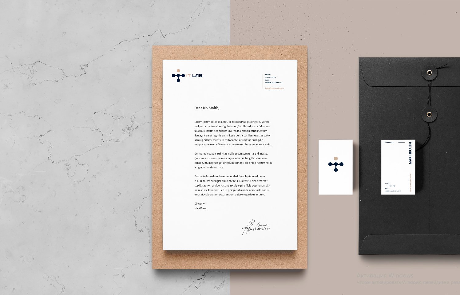 Corporate identity of the company - Individual approach to each client